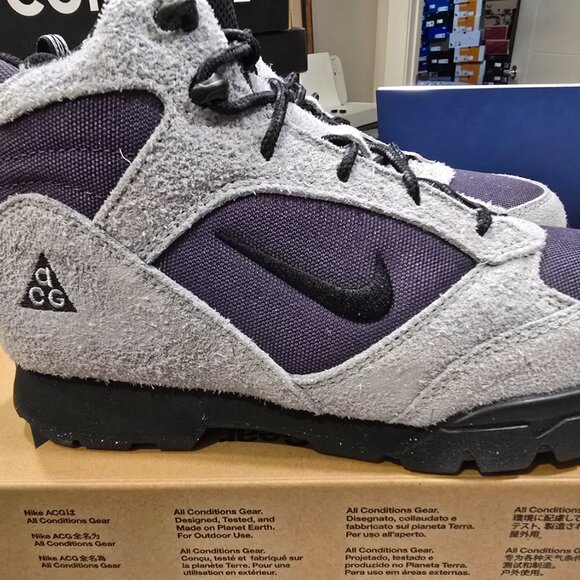 NIKE ACG Torre Mid WP Men Sz 7 Light Pumice/Black-Dark Raisin FD0212-002 Boots - Picture 8 of 16